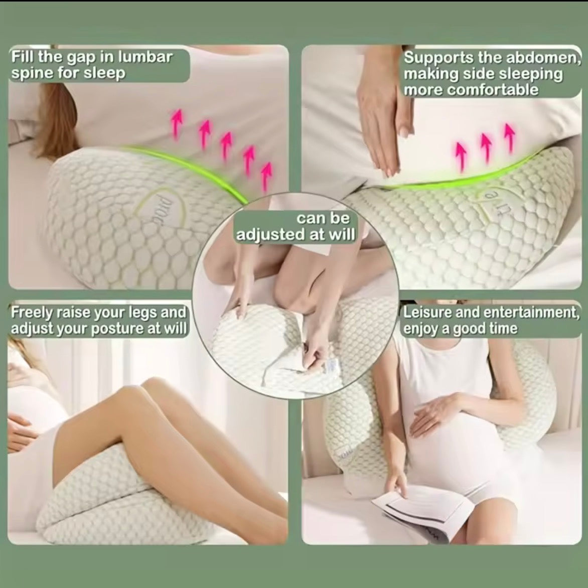 U-Shaped Pregnancy Support Pillow